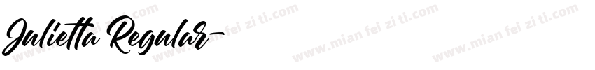 Julietta Regular字体转换